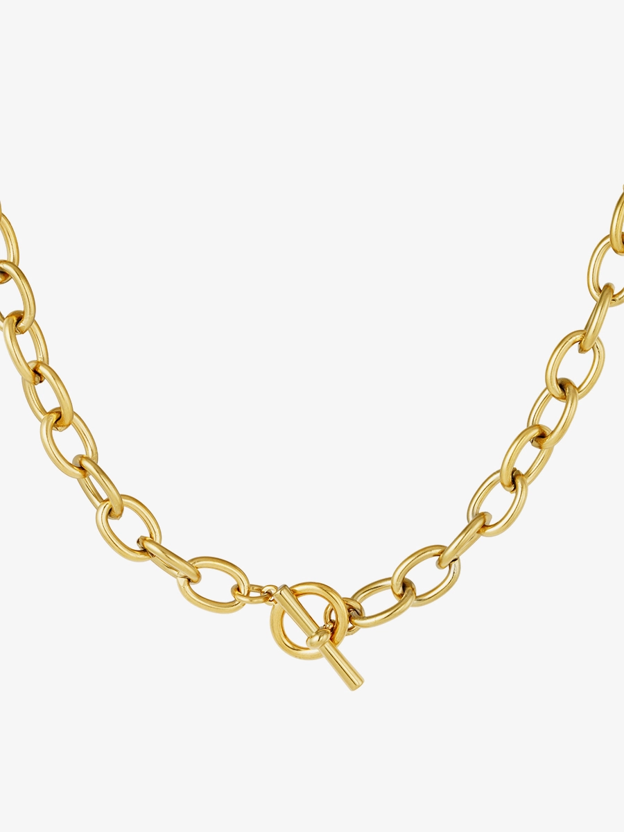 Chain Halskæde Kæde 18k Guldbelagt 43cm