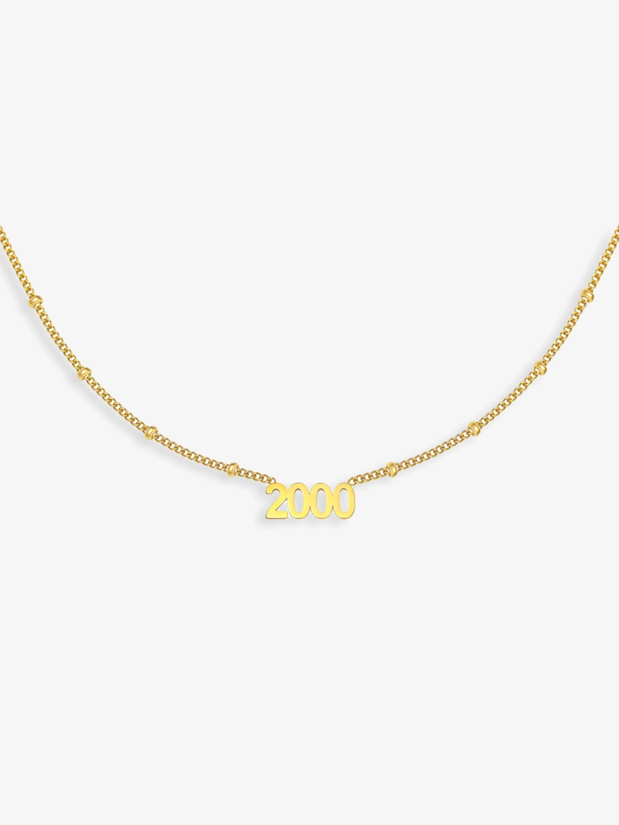 2000 Halskæde 18k Guldbelagt